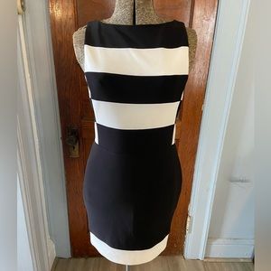 Joseph Ribkoff black and white dress